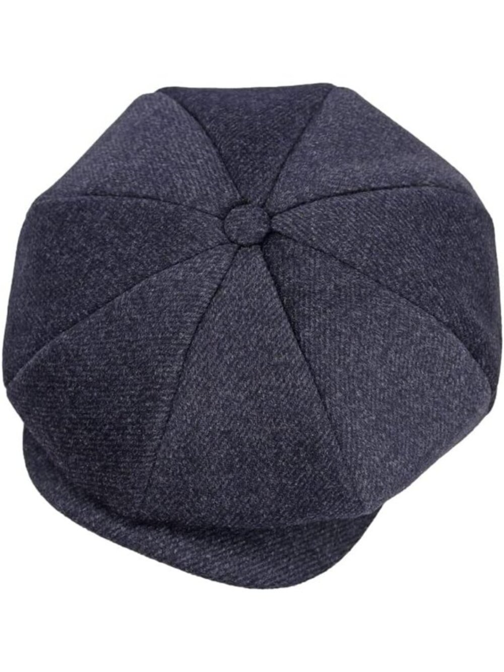 Classic Vintage Wool Newsboy Cap - Adjustable Flat Beret Hat for Men & Women